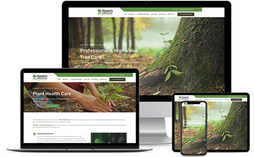 tree work website design responsive mockup layout1